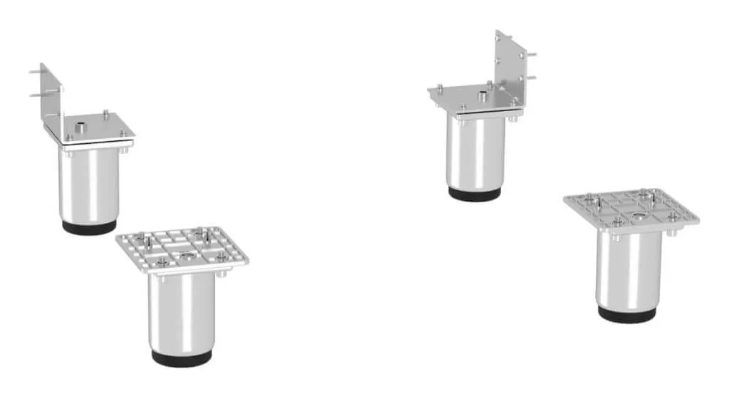 [9080022] LIEBHERR Nachrüstsatz Stellfüsse – 9 bis 12 cm